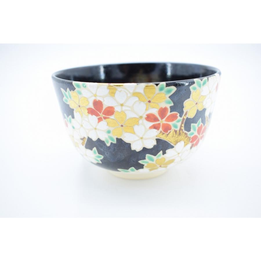 税込 抹茶茶碗 茶道具 黒仁清 茶道 作 城岳 橋本 桜 抹茶茶碗 Www Oroagri Eu