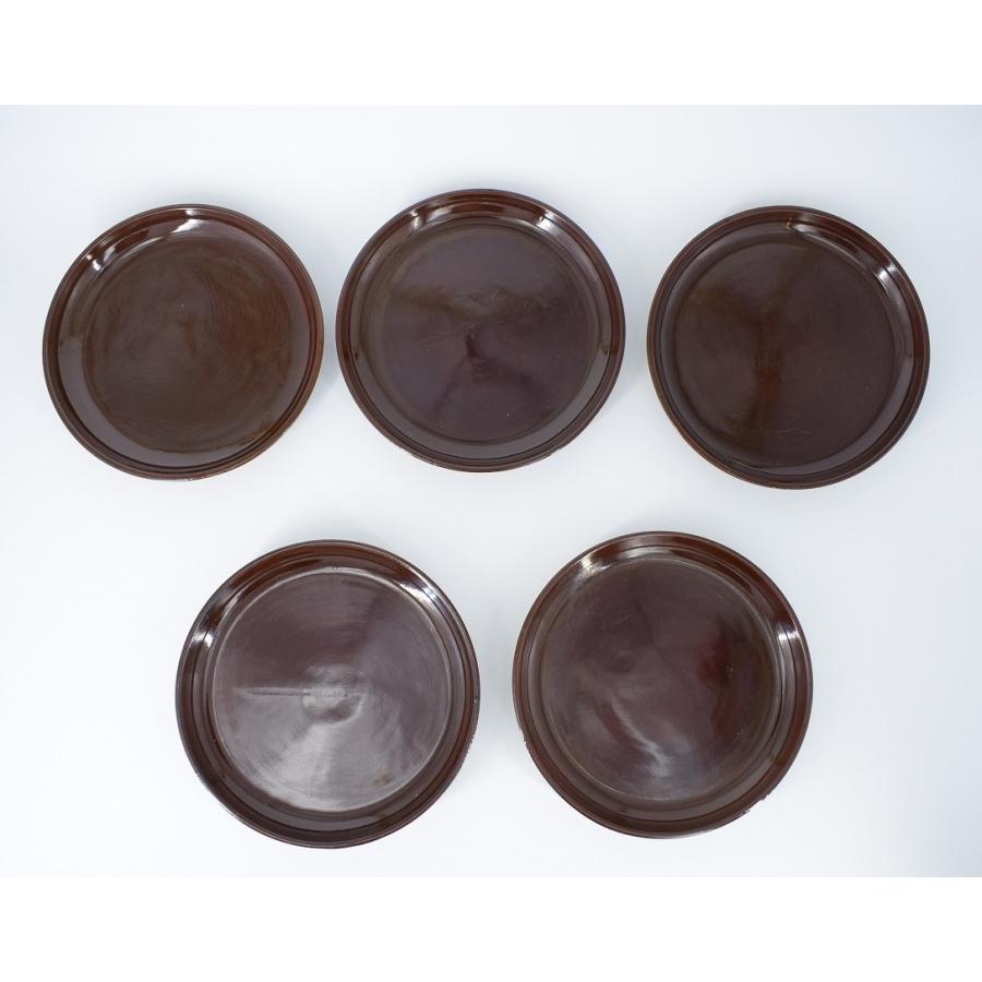 鉢 菓子器 銘々皿 溜塗 5客 茶道 23-2003 : 月香園アウトレット店 