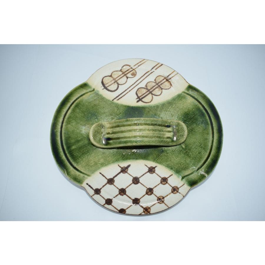 鉢 菓子器 織部 木瓜形 喰籠 加藤 五陶 作 茶道 23-3401 : 月香園