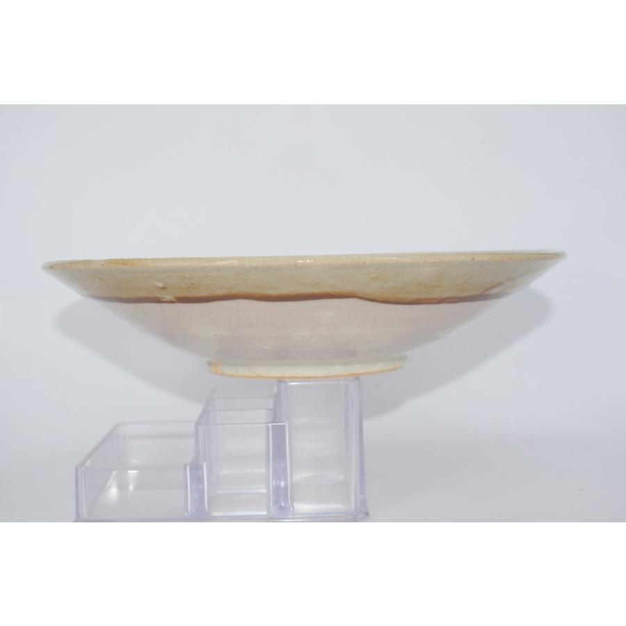 大皿 (茶道、菓子器)上野焼 鉢 菓子器 益子焼 花紋 平鉢 村上 東市 作 (1) 化粧箱 t 茶道 23-4705