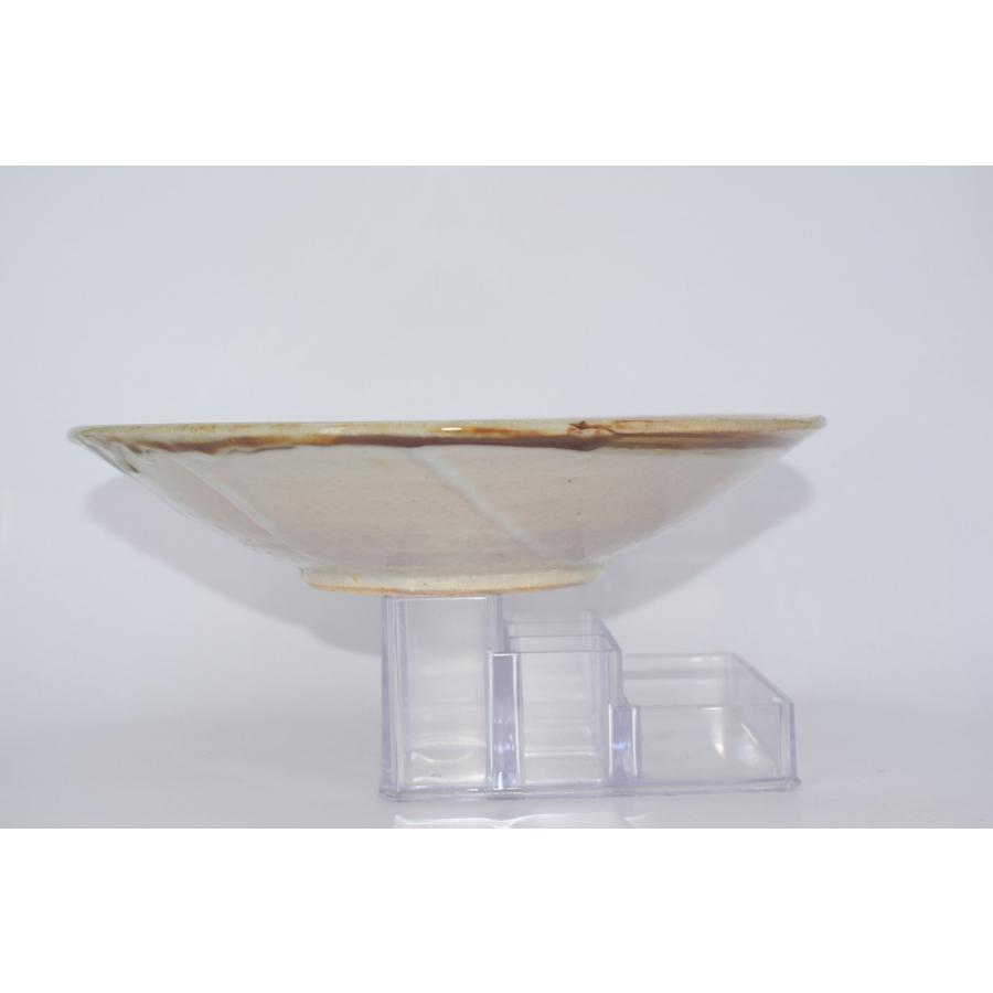 鉢 菓子器 益子焼 花紋 平鉢 村上 東市 作 (1) 化粧箱 t 茶道 23-4705