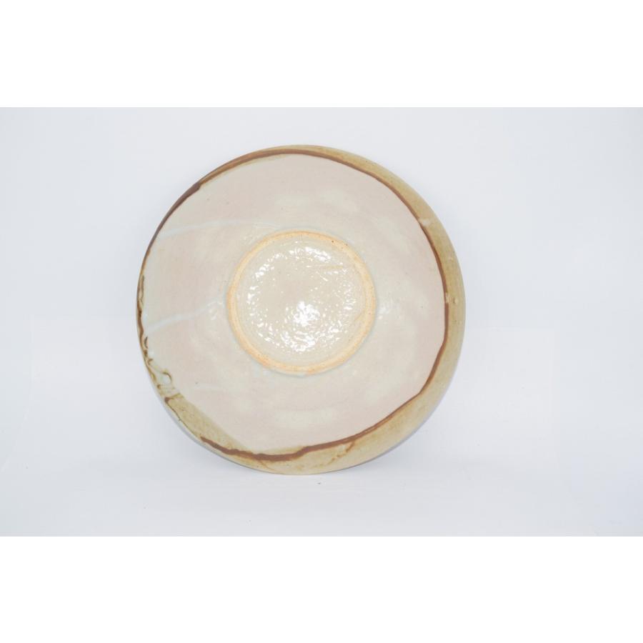 益子焼 1尺器 菓子器 花模様　民藝品　工芸品 鉢 菓子器 益子焼 花紋 平鉢 村上 東市 作 (1) 化粧箱 t 茶道 23-4705