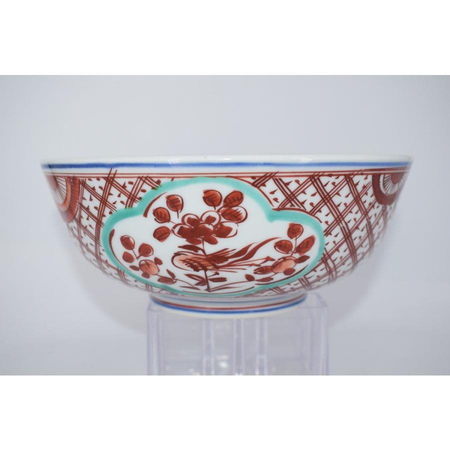 鉢 菓子器 呉須赤絵 花鳥紋 鳳暁 作 化粧箱 t 茶道 23-4706 : 月香園