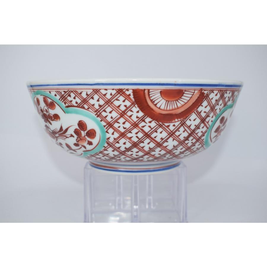 鉢 菓子器 呉須赤絵 花鳥紋 鳳暁 作 化粧箱 t 茶道 23-4706 : 月香園