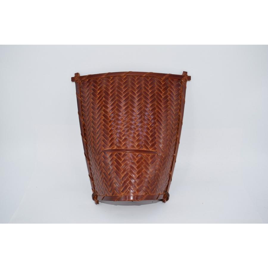 茶道具 干菓子器 溜塗 竹 箕 菓子器 t 茶道 24-4704 : 月香園