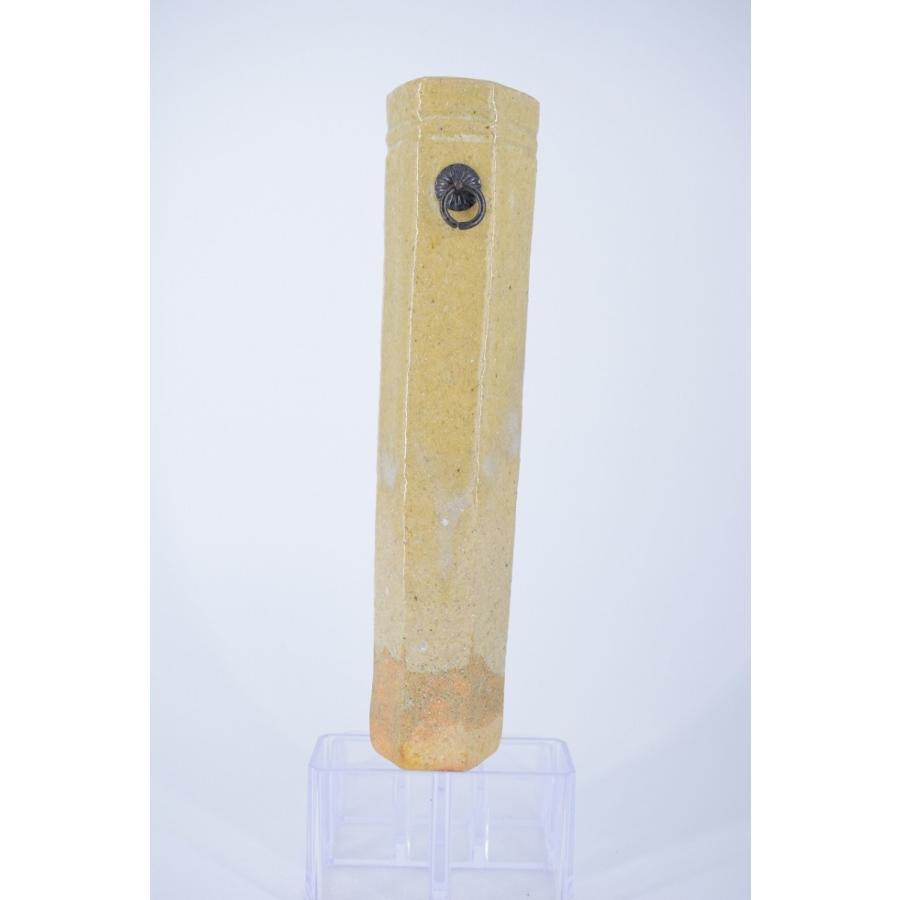 竹尺八花入 宗悦作 花瓶 華道 茶道 利休 掛け花入 竹尺八花入 宗悦作