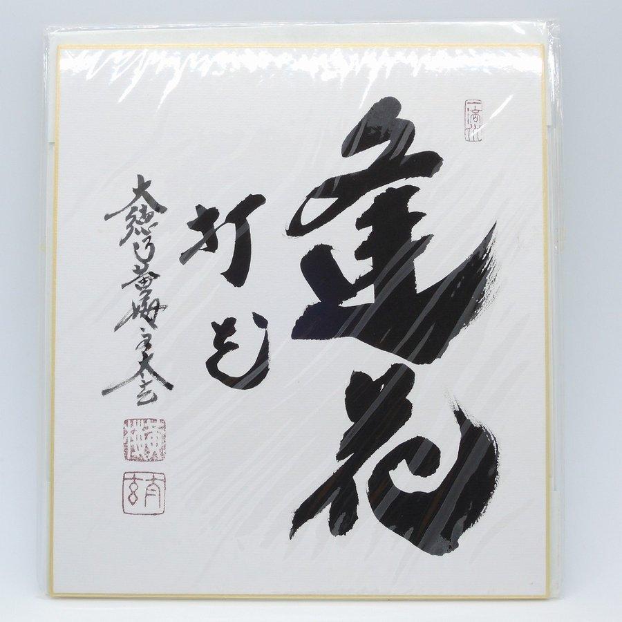 色紙 逢花打花 大徳寺 黄梅院 小林 太玄 t  注)長期在庫品につき変色等が見られますが、本体は問題ございません ms2002-05