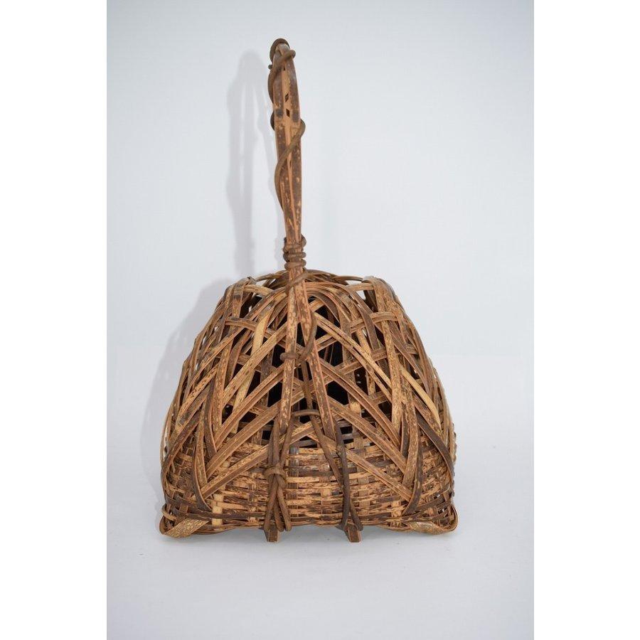 花入 班竹 手付 籠 篭 真竹斎 作 茶道 t ms2008-01 : 月香園