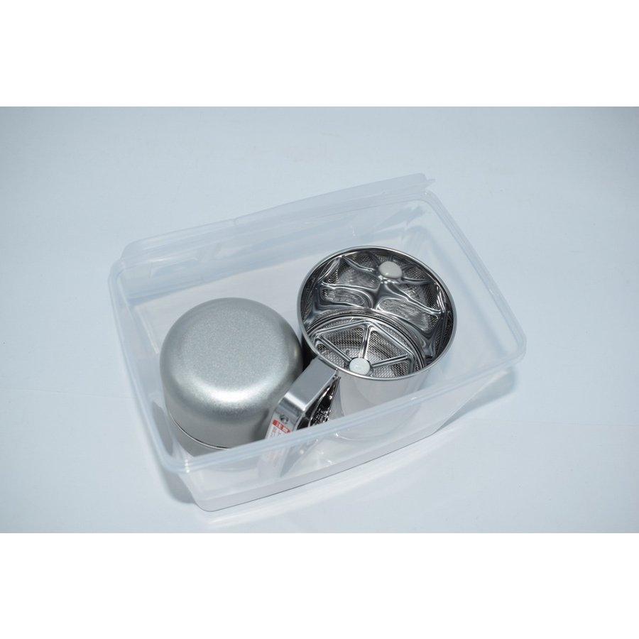 茶道具 抹茶篩セット (シフター、茶缶、コンテナボックス 抹茶漉し