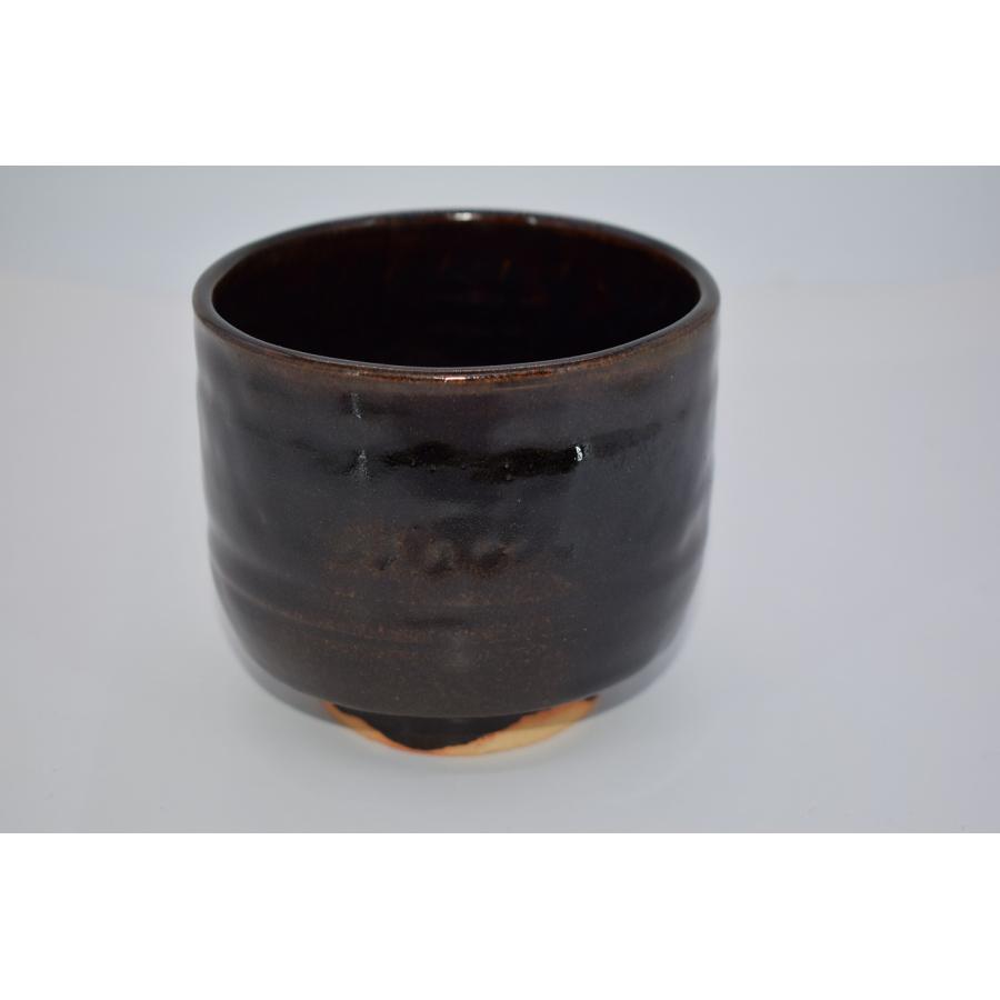 茶道具 抹茶茶碗 瀬戸釉 筒茶碗 加藤 俊雄 作 茶道 t tz18-032 : 月