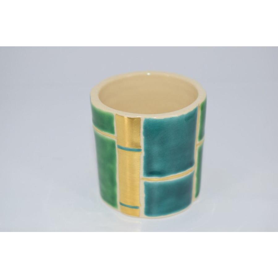 茶道具 仁清写 竹 蓋置 手塚 石雲 作 茶道 茶道具 蓋置仁清写