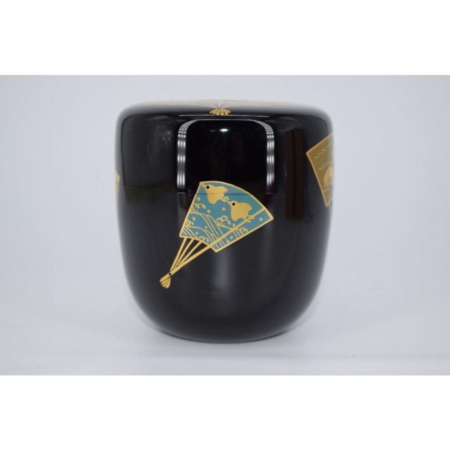茶道具 扇面蒔絵 中棗 奥津 一心斎 作 桐箱入り 茶道 : 茶道具 月香園