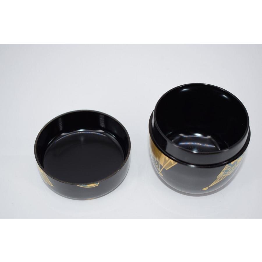 茶道具 扇面蒔絵 中棗 奥津 一心斎 作 桐箱入り 茶道 : 茶道具 月香園