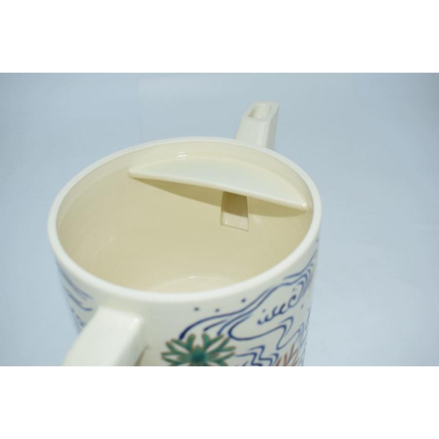 茶道具 水次 片口 仁清写 海松波絵 御室窯 造 桐箱入り 茶道 : 茶道具
