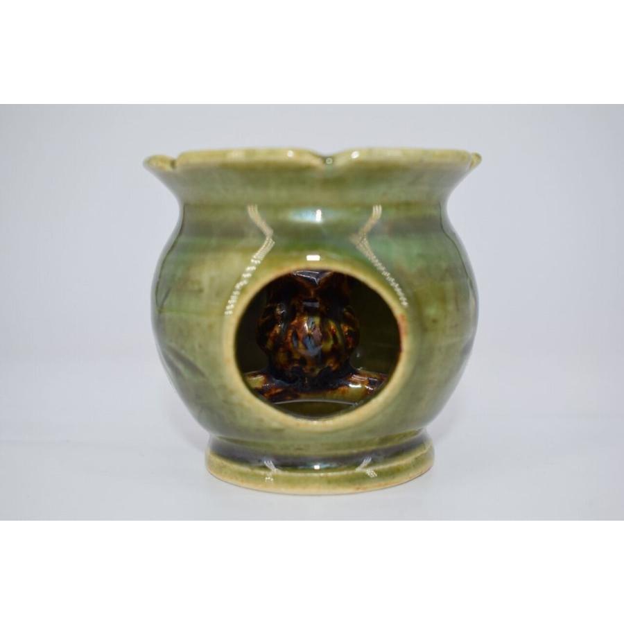 茶道具】加藤芳右衛門作 黄瀬戸寿ノ字茶碗 茶道具】加藤芳右