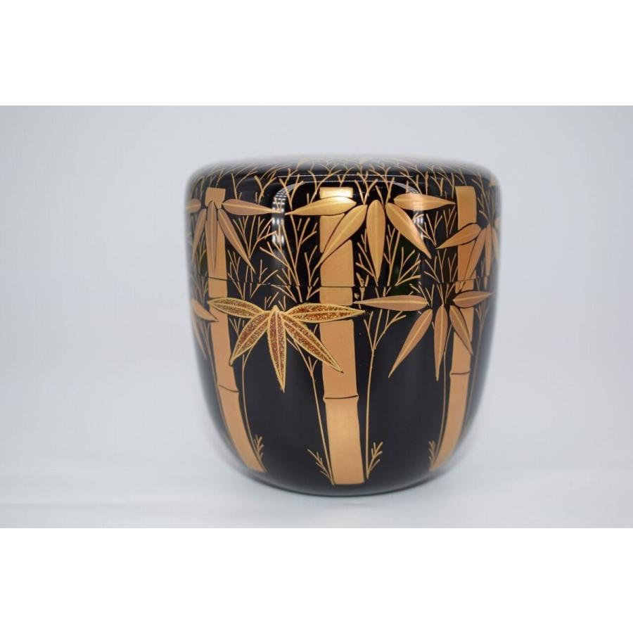 GINGER掲載商品】茶道具 竹林蒔絵 中棗 宗悦 桐箱入り 茶道 中村 作