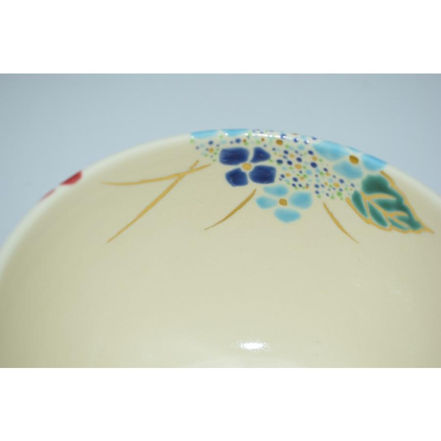 茶道具 抹茶茶碗 仁清写 紫陽花絵 茶碗 田中 芳円 造_7