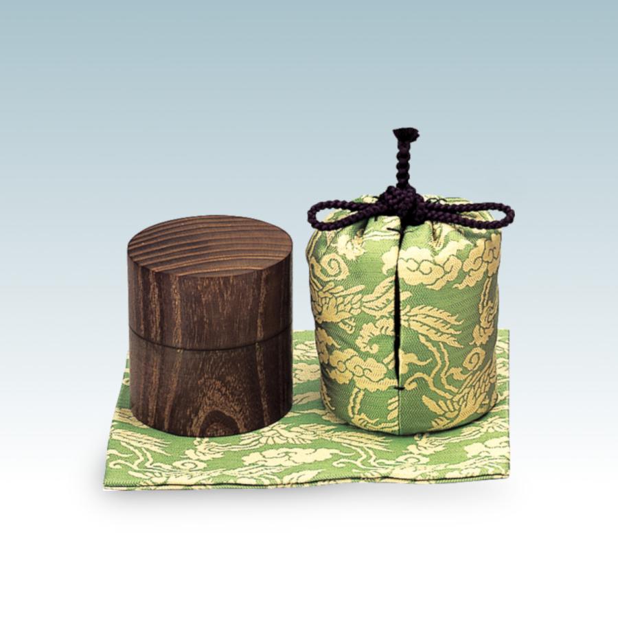茶道具 本桑 中次茶器 仕服：鵬雲斎好写 鳳凰唐草裂 中村宗悦