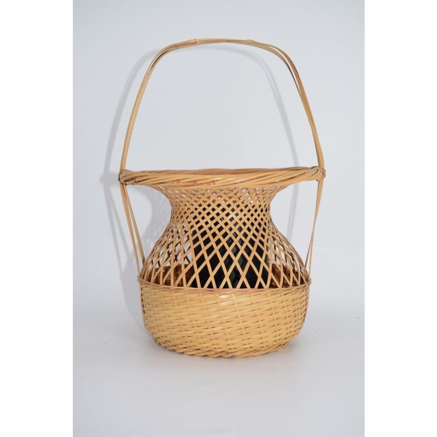 割引 茶道具 花入 茶道 花入 篭 籠 手付置 碌々好 花瓶 花器 Proksi Si