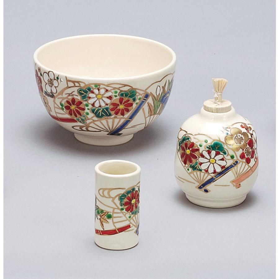 茶道具の7点セット(茶器•茶筅•振出•茶巾筒•菓子楊枝•扇子•懐紙3個