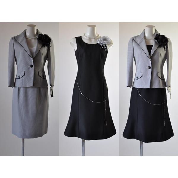 スーツ レディース 小さいサイズ クール フェミニン おしゃれ 3点