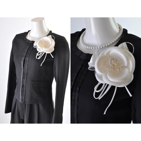 スーツ レディース 40代 50代 30代 おしゃれ ノーカラージャケット 3点