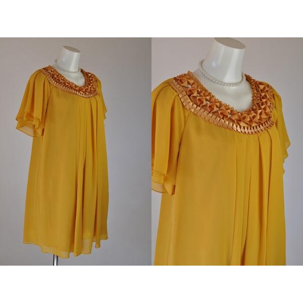 13号 19号 21号 ホワイトジョーラ グログランリボン付ドレス カラードレス フォーマルワンピース 大きいサイズ パーティー ママ 147 13号19号 WHITE JOOLA ホワイトジョーラ グログランリボン付ドレス