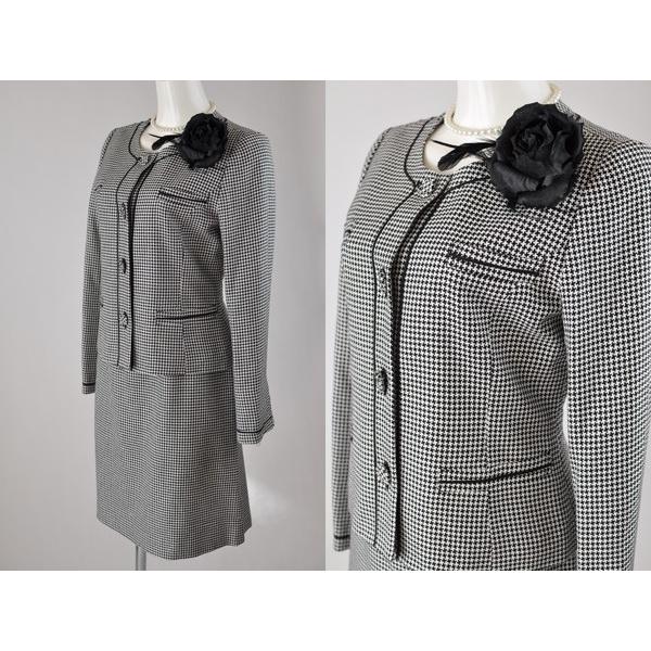 送料無料 卒業式 スーツ ママ 卒業式スーツ ママ【9号/11号】 タキヒヨー 千鳥格子 アンサンブルスーツ 卒業式 スーツ 227 入学式 卒業式 母親 おしゃれ 30代 40代 50代 60代 スーツ 千鳥格子