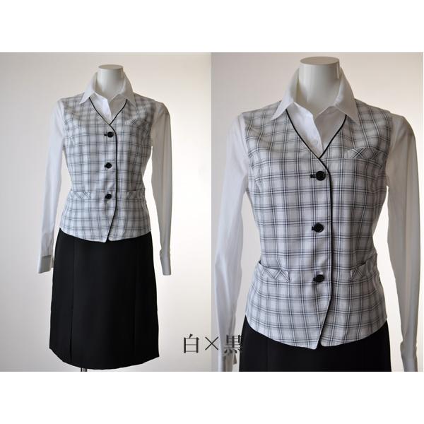 制服 事務服 3点スーツ 黒色ジャケット＋ベストスーツ 3点セット 黒 
