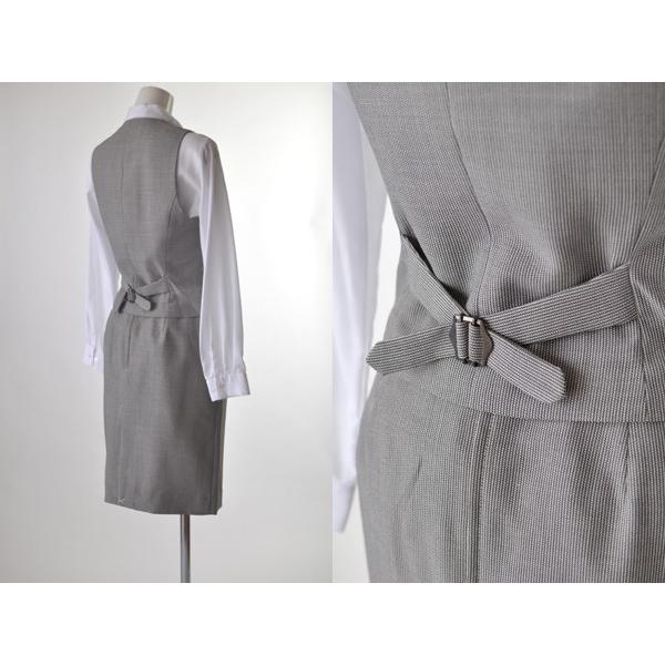 AMOLILI 事務服 制服 洗える 日本製 事務服 制服 半袖オーバーブラウス