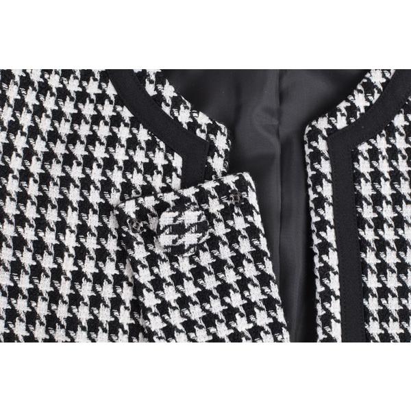 レディーススーツ おしゃれ 卒業式 入学式 30代 40代 50代 ノーカラー