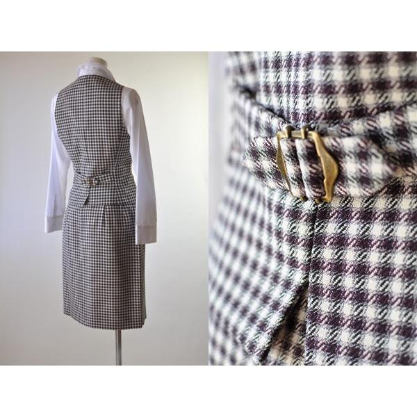 日本製 洗える 事務服 ベストスーツ 3点セット 2点組 (A)ジャケット