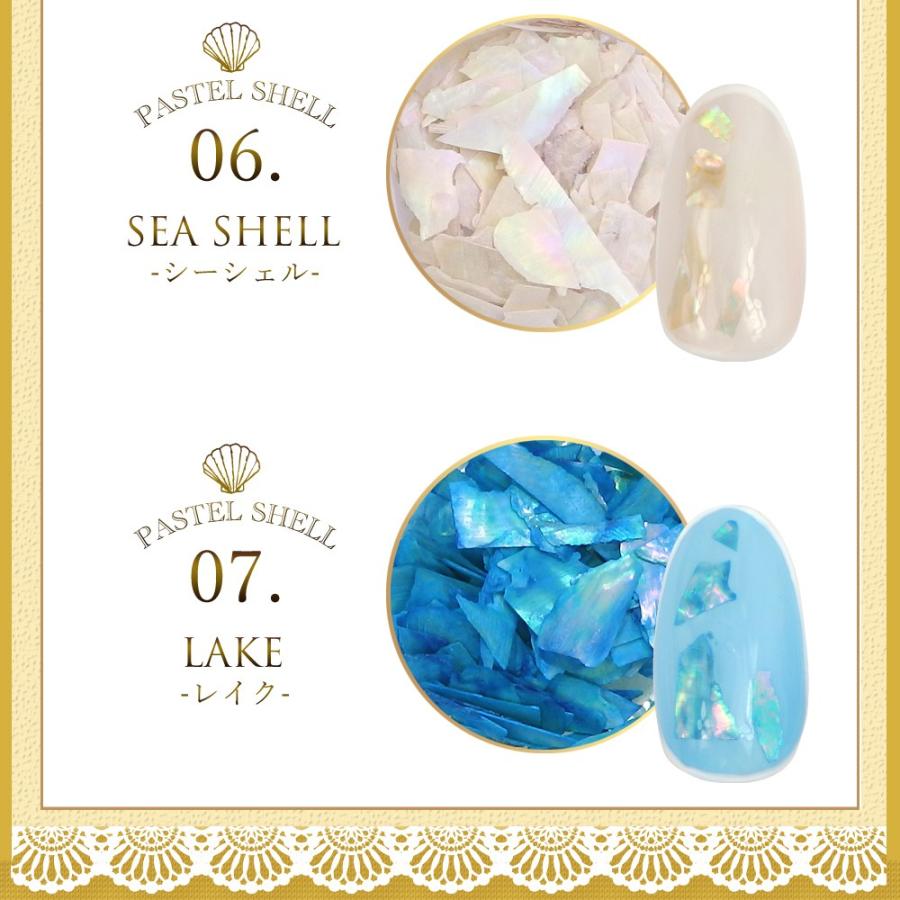 夏ネイル (パステルシェルフレーク) 7色 クラッシュシェル 夏ネイル レジン ハンドメイド |  | 06