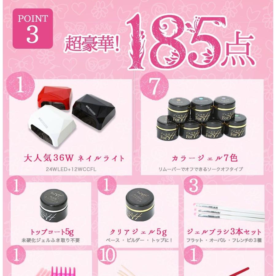 ジェルネイルセット 超豪華185点セット Gelneオリジナル『選べる 