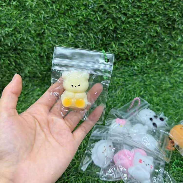 ミニスクイーズ 10点セット ぷにぷに 低反発 アニマル 肉球 ネコ