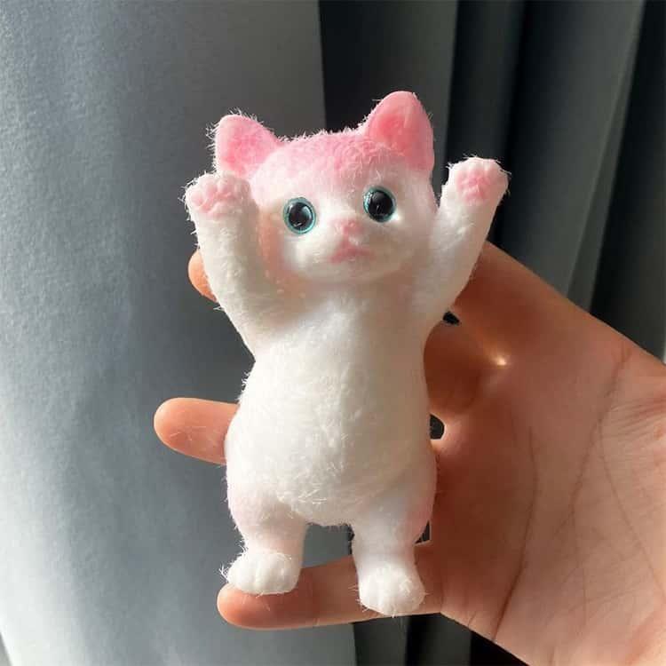 可愛い猫ちゃんのスクイーズトイ スクイーズ玩具 低反発手作り
