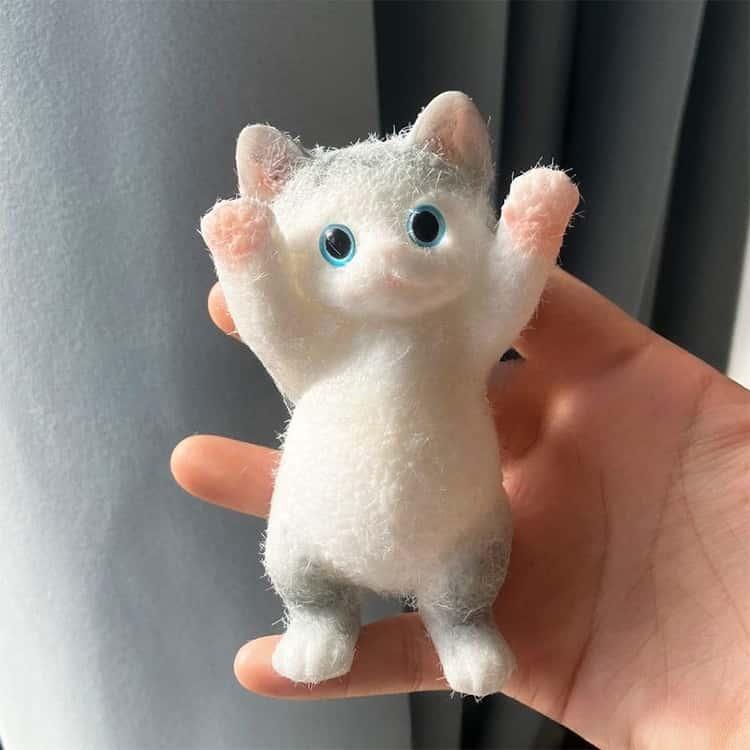 可愛い猫ちゃんのスクイーズトイ スクイーズ玩具 低反発手作り