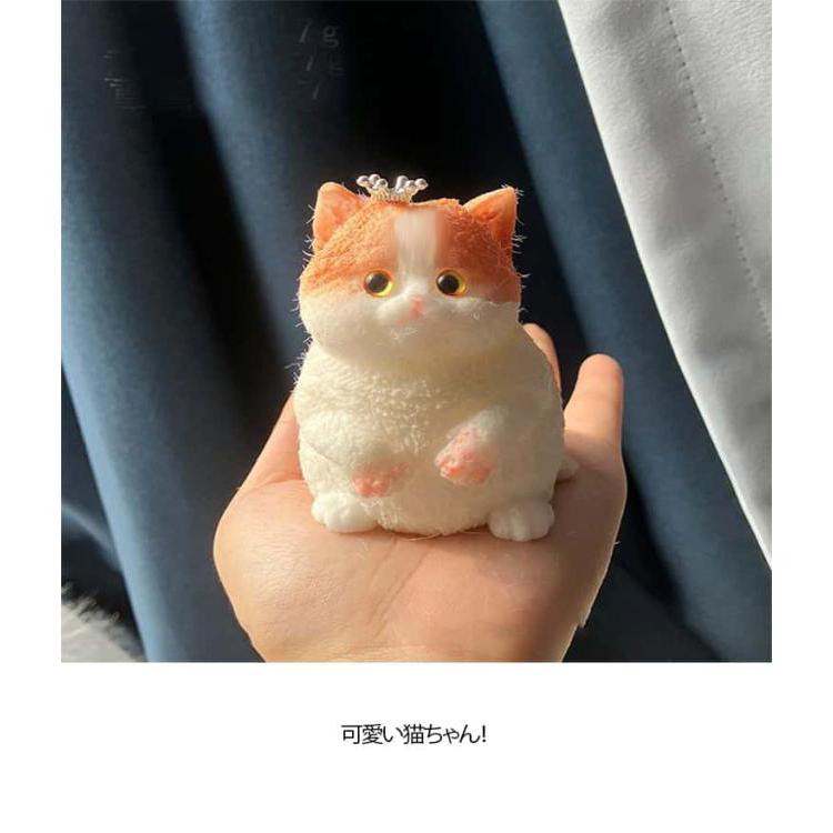 可愛い猫ちゃんのスクイーズトイ スクイーズ玩具 低反発手作り