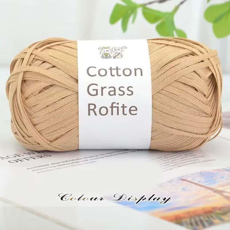2玉入】 コットンラフィア ラフィア 毛糸 洗える Raffia 糸 夏糸 綿糸