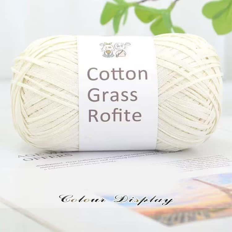 2玉入】 コットンラフィア ラフィア 毛糸 洗える Raffia 糸 夏糸 綿糸
