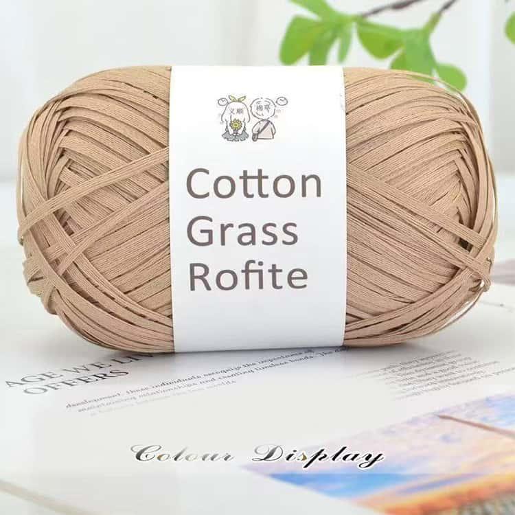 2玉入】 コットンラフィア ラフィア 毛糸 洗える Raffia 糸 夏糸 綿糸