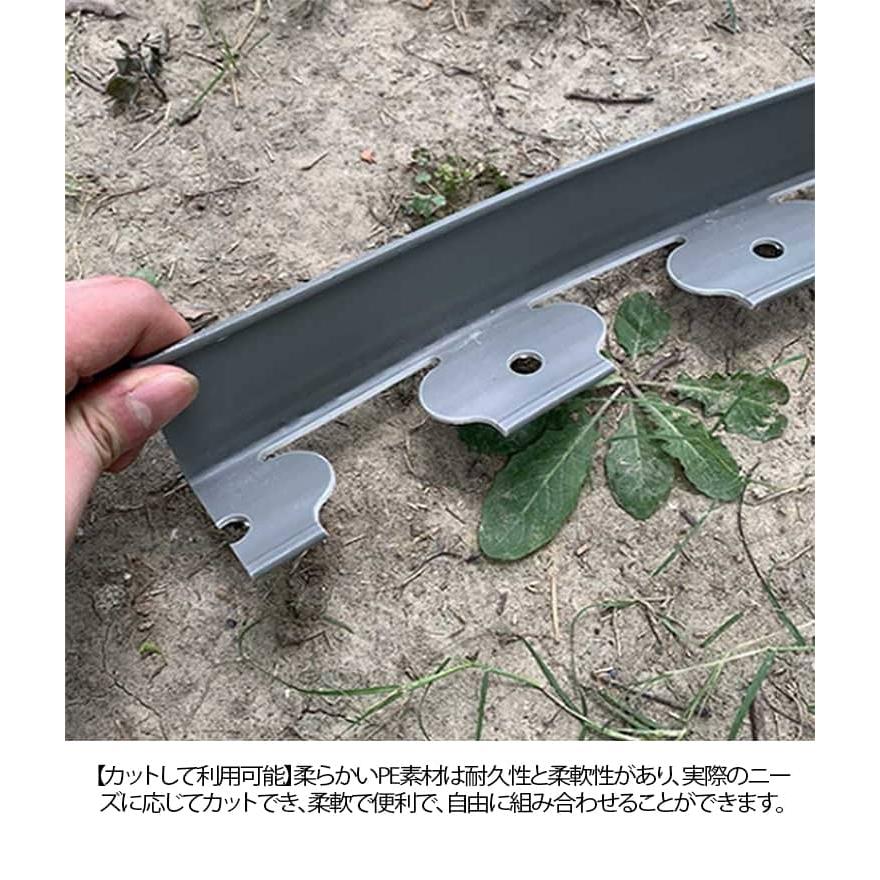 高さ5cm×長さ20M 固定釘60本付】 ガーデンエッジ フェンス 土留め