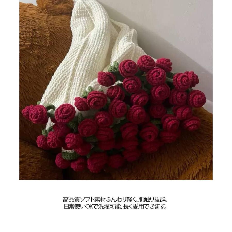 花束ブランケット 手作り SNSで話題沸騰 DIY かぎ針編みの毛布 DIY