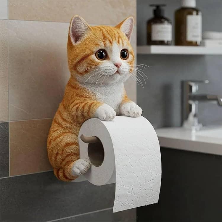 猫のトイレットペーパーホルダー ねこ 全8種類 トイレット