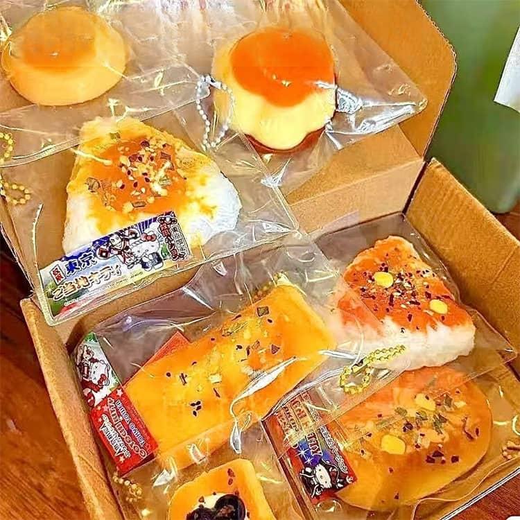 6点/7点セット】 福袋 スクイーズ 食べ物 動物 ケーキ スクイーズ