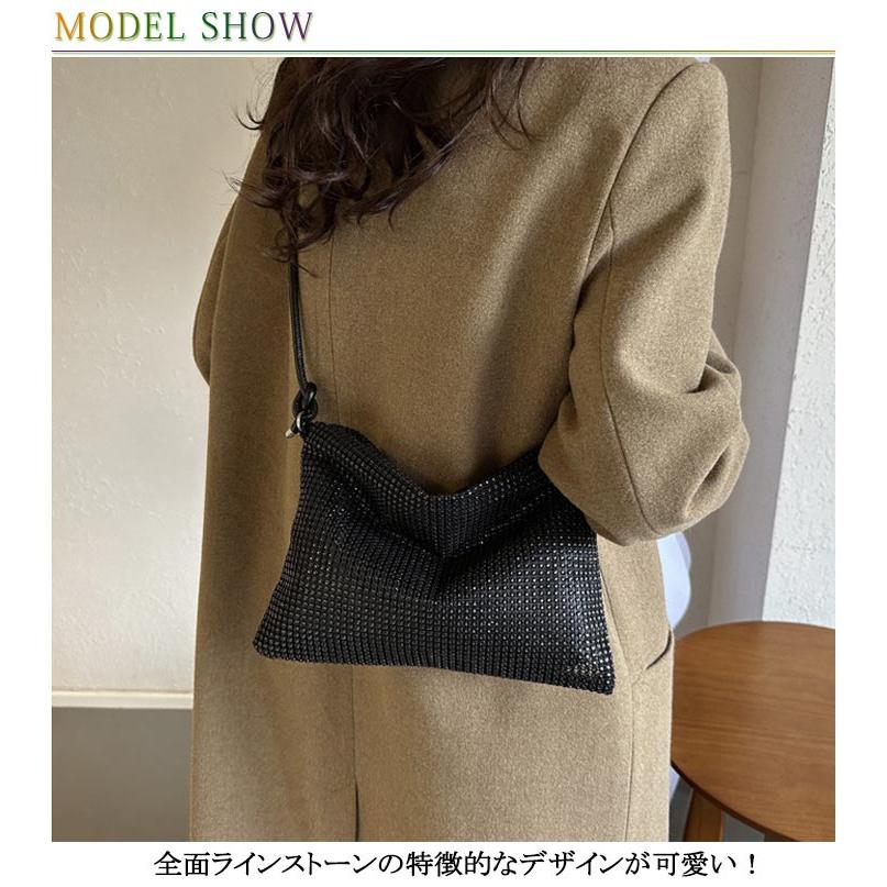 ミニトート キラキラ ラインストーン ミニバッグ スパンコール