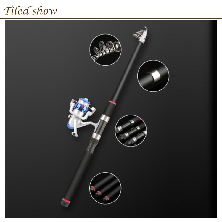 釣り竿 ルアーロッド 2.7m 3m 3.6m 炭素 伸縮 釣り竿 ロッド 竿 リールセット スピニングリール 釣り入門 釣り具セット 釣竿 ロッド |  | 07