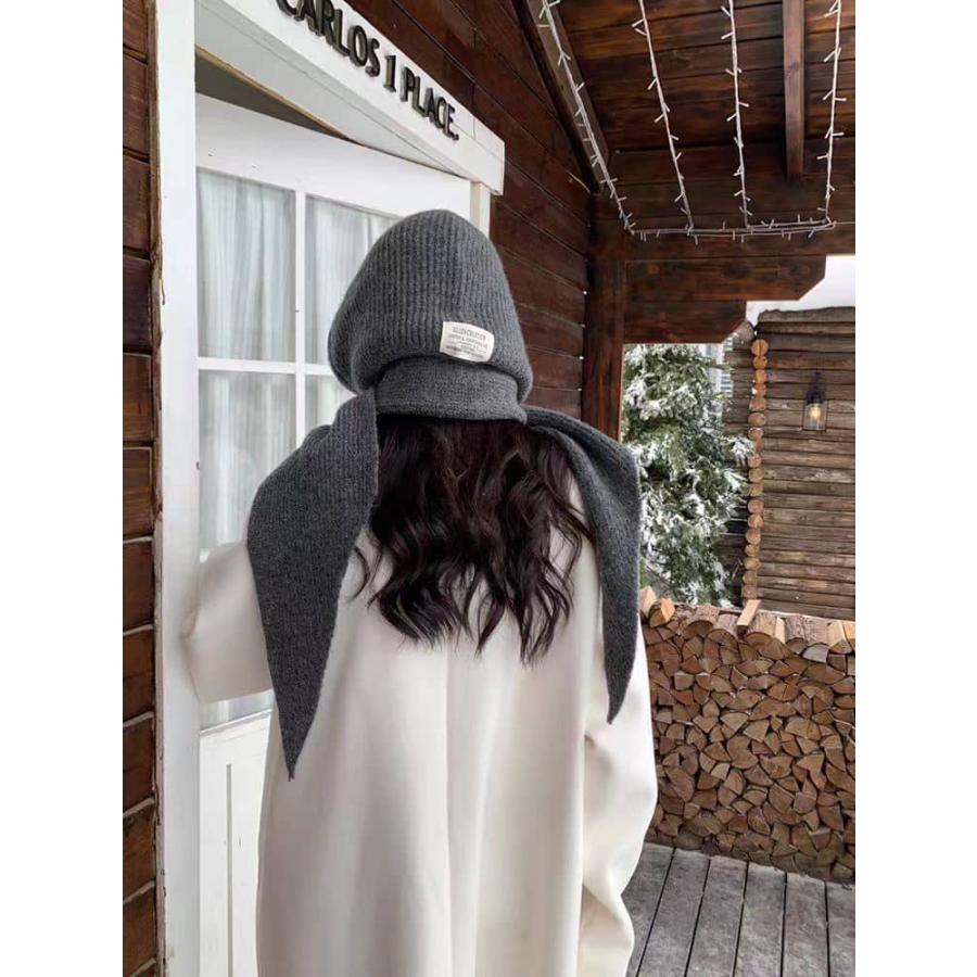 フード マフラー ニット フードマフラー レディース バラクラバ ネックウォーマー フード付き マフラー レディース 暖かい  ニットマフラー 帽子 |  | 13