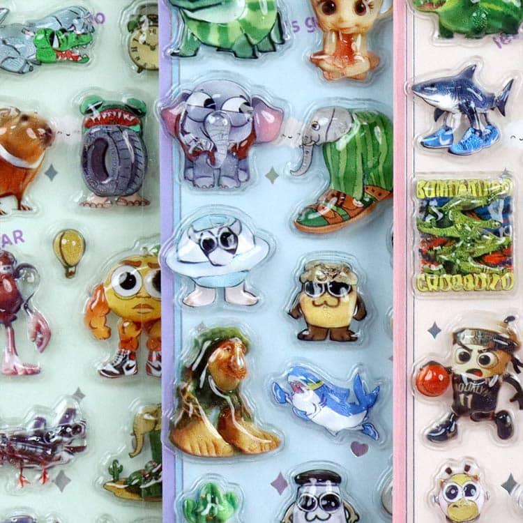 4枚セット 3D立体 シール 可愛い ボンボン ウォーターシール シール帳 ステッカー トゥントゥントゥンサフール ブレインロット イタリアンブレイン |  | 02