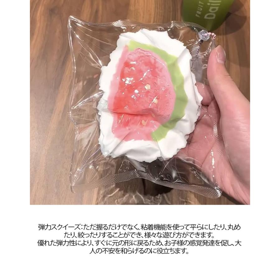 ペタペタスクイーズ グァバ スクイーズ スクイーズケーキおもちゃ 水感スクイーズ 水ベースのソフトゴム製で 弾力性が高く 袋に押し込んで スクイーズ |  | 07